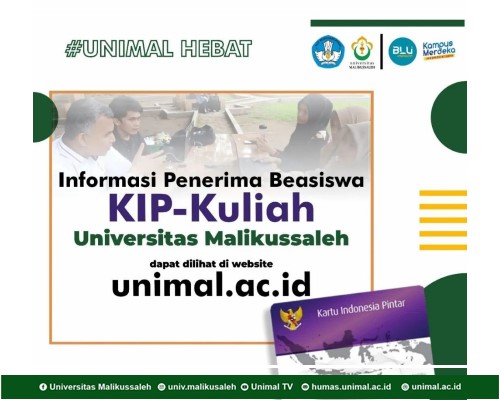 Penerima KIP Kuliah Universitas Malikussaleh Tahun Akademik 2023-2024