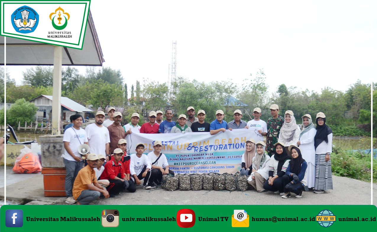 Dosen Pertanian Unimal Jadi Pemateri di kegiatan Coastal Clean Up dan PIM Beach Restoration 2