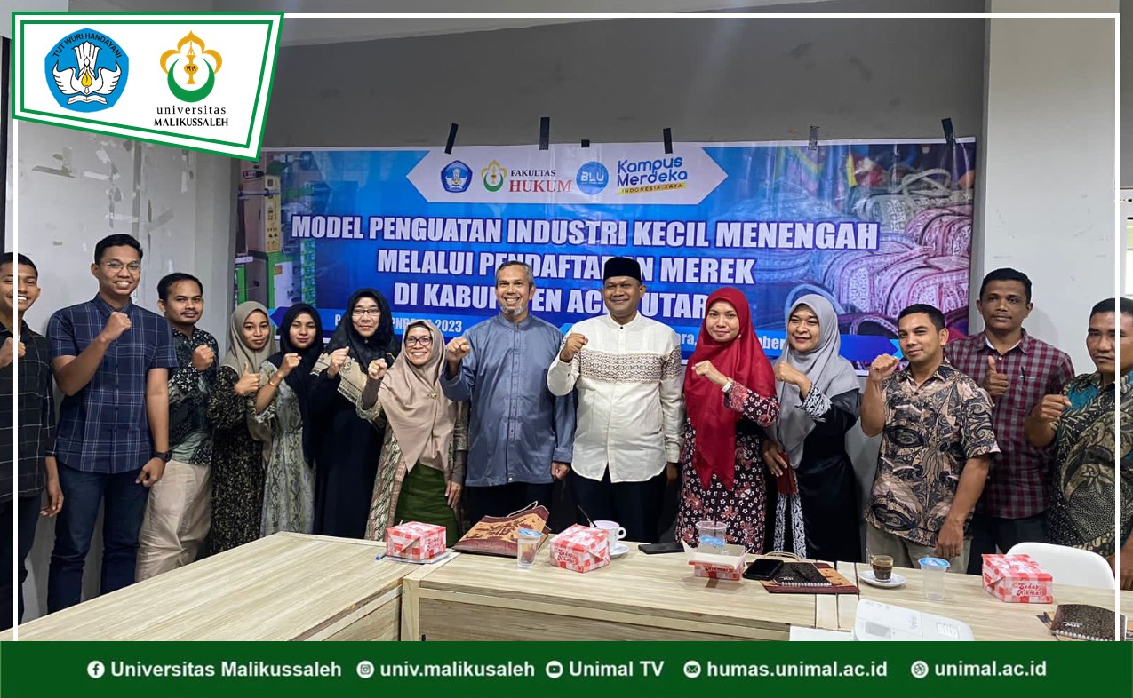 Fakultas Hukum Unimal Kerja Sama dengan Disdagperin UKM Aceh Utara