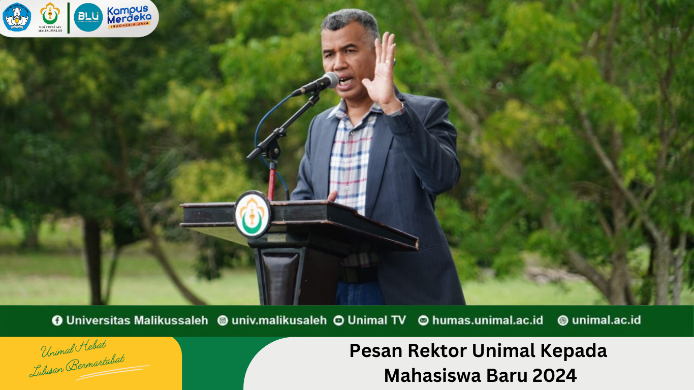Rektor Unimal, Prof Herman Fithra ASEAN Eng. Foto: Bustami Ibrahim Pesan Rektor Unimal Kepada Mahasiswa Baru 2024