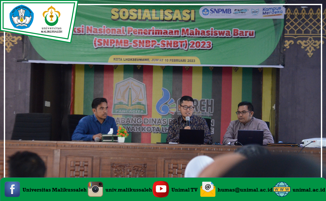 Unimal Sosialisasi SNPMB Kepada Seluruh Pimpinan Sekolah di Lhokseumawe