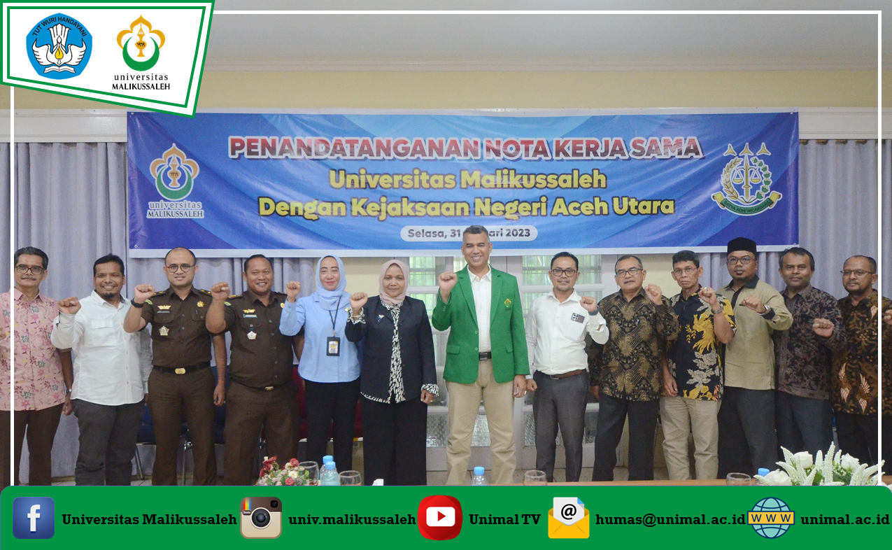 Unimal Tandatangani Kerja Sama dengan Kejaksaan Negeri Aceh Utara
