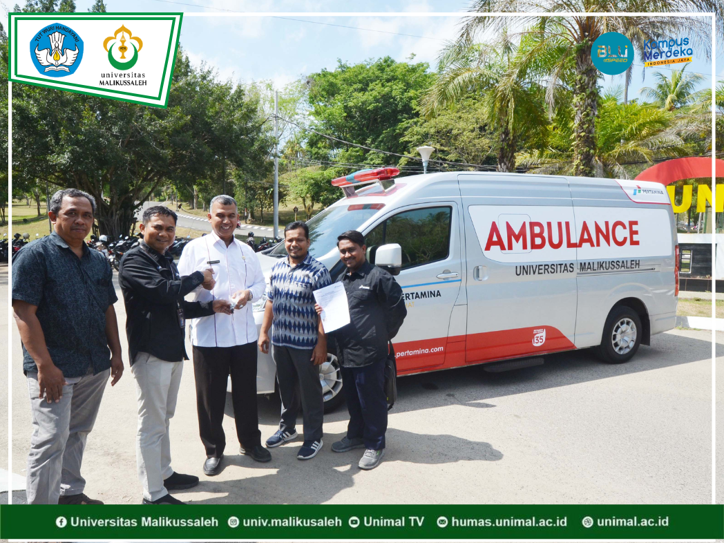 Unimal Terima Hibah 1 Unit Ambulans dari PT Pertamina