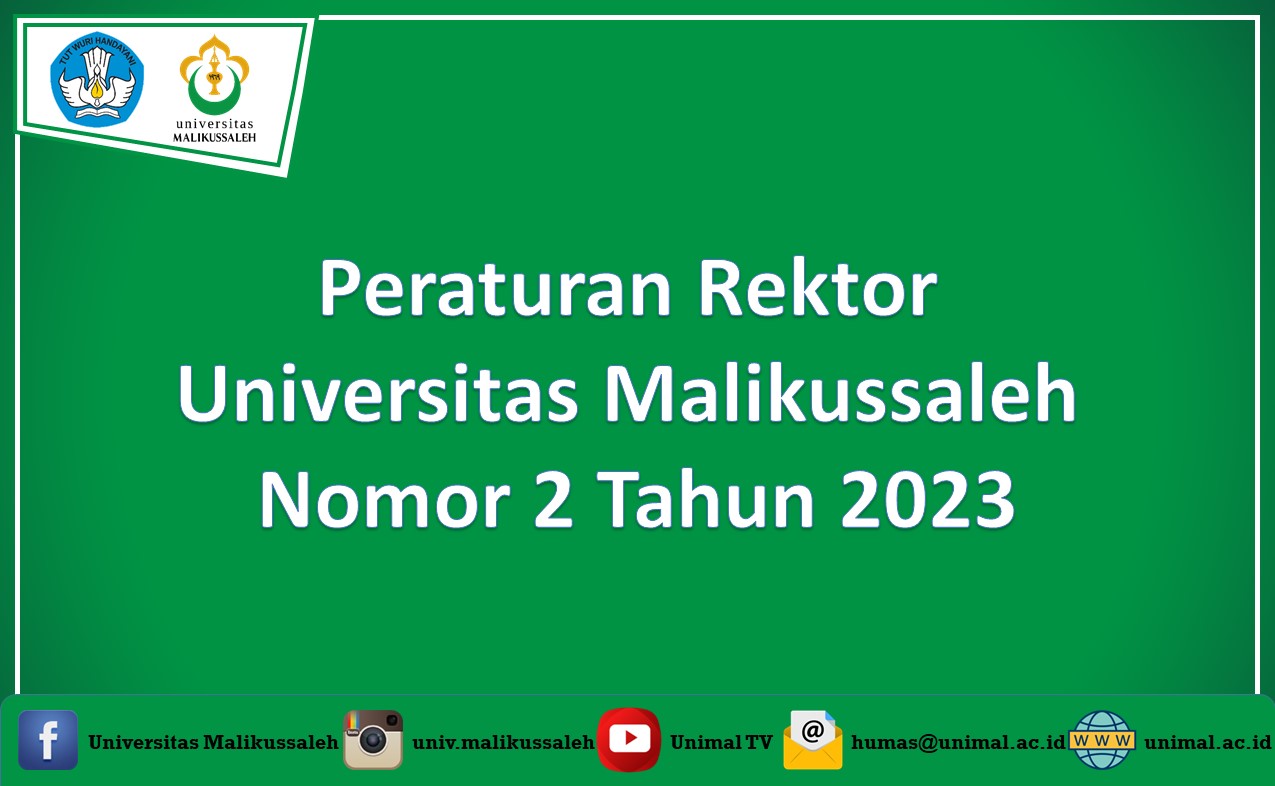 Peraturan Rektor Universitas Malikussaleh Nomor 2 Tahun 2023